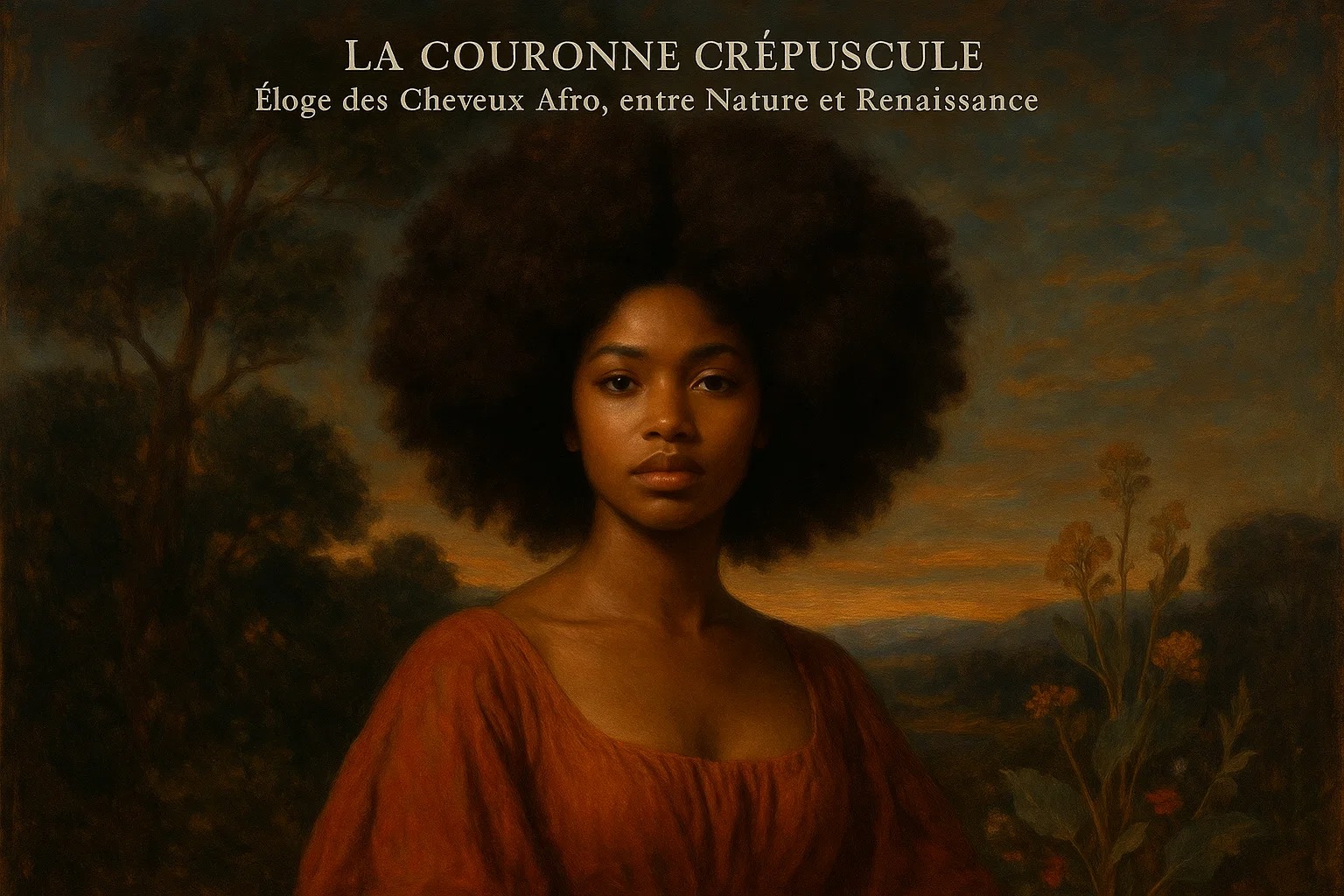 La Couronne Crépuscule : Éloge des Cheveux Afro, entre Nature et Renaissance